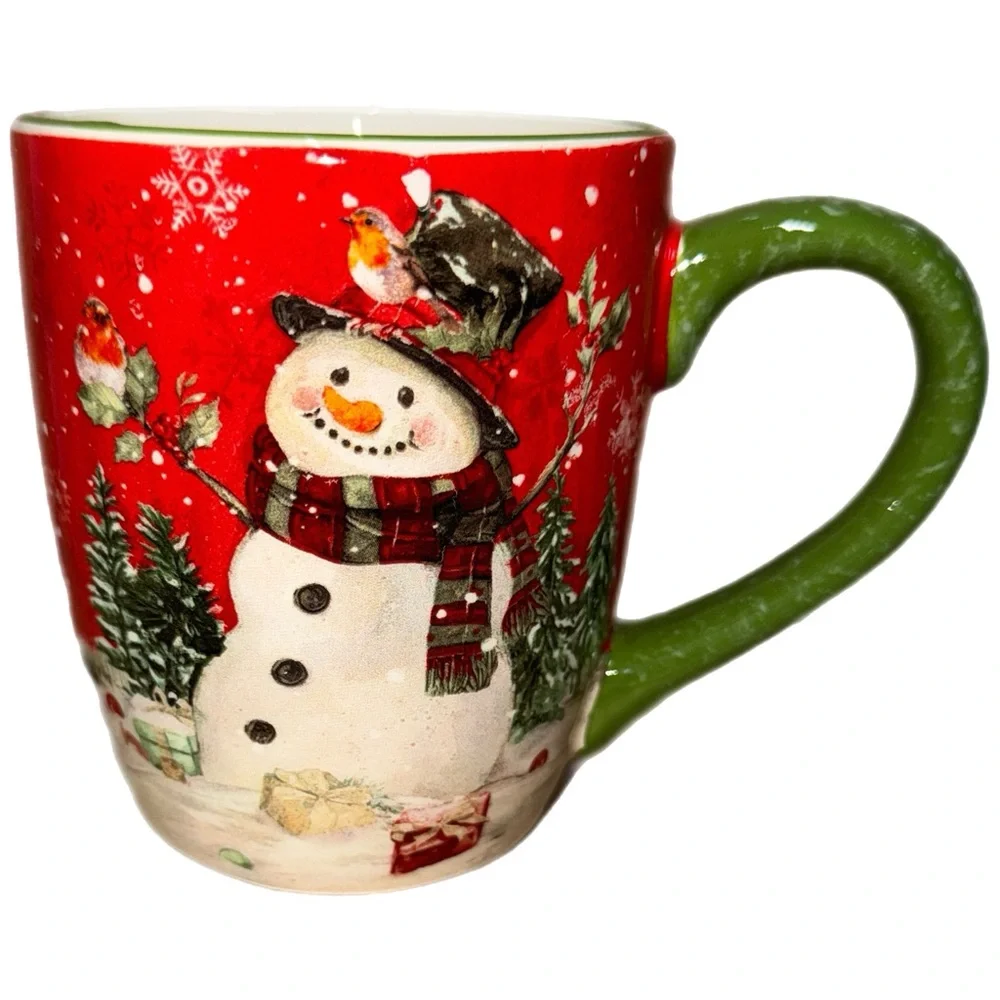 Sleigh‎ Bell Bistro - Snowman Mug A - Ceramic Coffee Mug